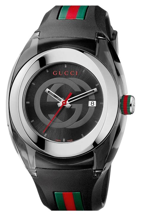 gucci pink rubber strap watch|gucci watch women rubber strap.